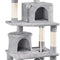 62.2Inches Cat Tree Cat Towers Cat Condo with Platform & Hammock, Scratching Posts for Kittens Pet Play House with Plush Perch for Indoor Activity Relaxing