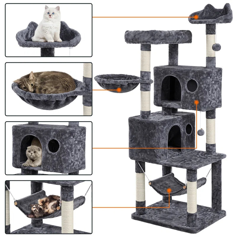 Multiple Level Cat Tree with Scratching Posts