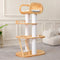 Large Solid Wood Cat Tree Multi-Level Tall Cat Tower Cat Tree for Indoor Cats Large Adult