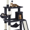 63.5In Multi-Level Cat Tree Tower Condo with Scratching Posts, Platform & Hammock, Cat Activity Center Play Furniture for Kittens, Cats & Pets