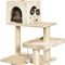 Extra Large Cat Tree Tower with Condo - 24 X 56 X 19 Inches, Beige