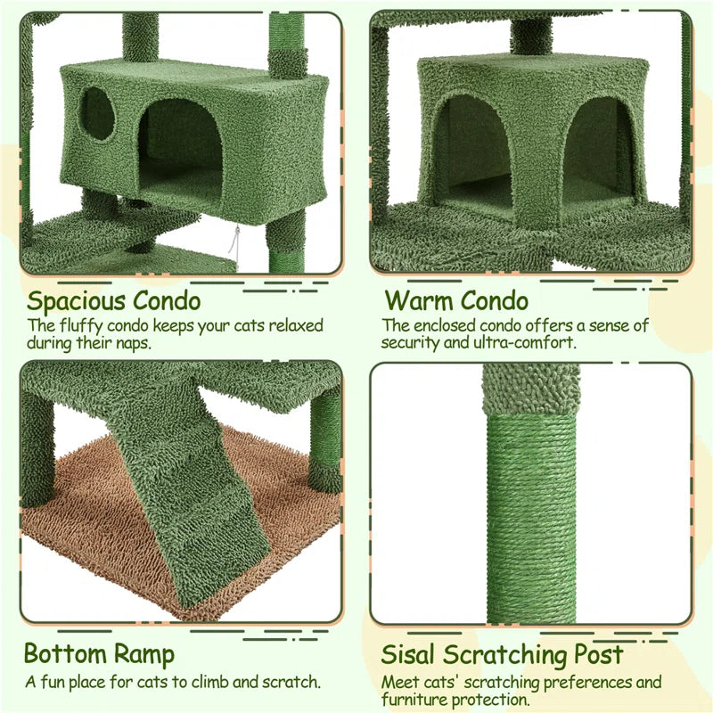 Cleobury 54.5'' H Cat Tree