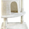 Newly Designed Cat Tree Condo, 46.8'' Multi-Level Large Cat Activity Tree with Cat Scratching Post and Big Cat House (Beige)