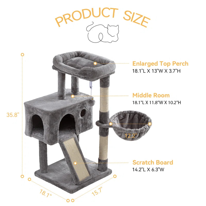 Gateshead 35.8'' H Cat Tree