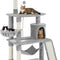 Deluxe 63.5" Multi-Level Cat Tree Tower with Scratching Posts, Platforms & Hammock - Ultimate Activity Center for Kittens and Cats!