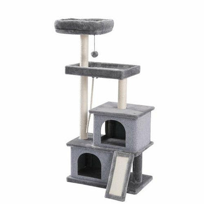 Luxury Cat Tree Entertainment Tower with Stairs